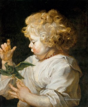  Paul Kunst - Junge mit Vogel Barock Peter Paul Rubens